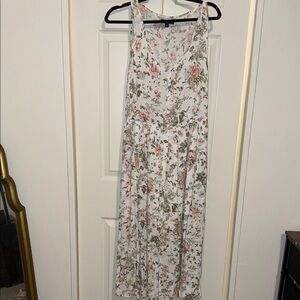 H&M Floral Button-Down Dress with pockets